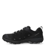 Championes de trekking Merrell Crosslander 3, color negro con detalles en gris. Capellada de gamuza y malla transpirable, puntera sintética resistente a la abrasión, plantilla de espuma EVA reciclada, tecnología Merrell Air Cushion en el talón y suela de goma adherente.