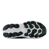 Championes de running New Balance X EVOZ v3 para mujer, color negro con detalles en rosa, amarillo y celeste. Cuentan con entresuela Fresh Foam X para amortiguación y suela de goma integrada.