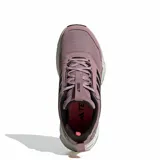 Championes de trekking Adidas Terrex Tracefinder 2 W para mujer, color rosado oscuro con detalles en negro y suela blanca.