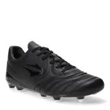 Championes de fútbol 11 Topper modelo San Ciro V, color negro, con diseño ergonómico y suela con tapones para césped natural firme.