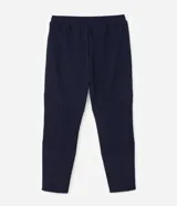 Pantalon de jogging Get Over de corte slim color negro, confeccionado en poliester con textura y recortes estructurales. Cuenta con cintura elastizada con cordon de ajuste y bolsillos laterales.