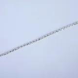 Pulsera de cadena tipo cuerda fabricada en plata 925, con cierre de mosquetón.