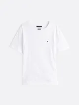 Remera de corte regular confeccionada en algodón, con cuello redondo y logo de la marca bordado en el pecho.