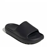 Sandalias tipo slide Adidas modelo Adilette Lumia, de diseño minimalista y construcción en una sola pieza de material sintético. Presentan una banda ancha superior con el logo de la marca grabado y una suela con relieve para mayor tracción.