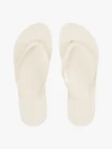 Ojotas Tommy Hilfiger color blanco, con tiras finas y logo texturizado en la tira.