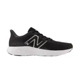 Championes deportivos New Balance 411v3, color negro con logo plateado, diseñados para hombre.