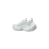 Championes Balenciaga 6XL Lace-Up color blanco, con diseño chunky de suela voluminosa y superposiciones de malla y material sintético.