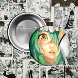 Pin metálico con ilustración de Ichigo Kurosaki en su forma Hollow.