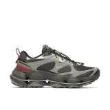 Championes de senderismo Merrell Speedarc Matis en tonos verde militar, gris y detalles en rojo. Parte superior de malla transpirable y TPU, con sistema de cordones elásticos ajustables y suela robusta con tecnología avanzada.
