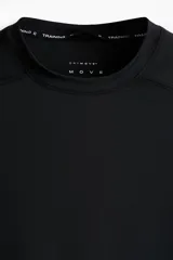 Remera deportiva de manga larga raglán con cuello redondo, confeccionada en tejido funcional DryMove con tecnología de compresión para soporte muscular y costuras planas antifricción.