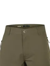 Pantalón de trekking RKF color verde militar, de calce regular y tiro medio, confeccionado con bolsillos laterales con cierre y tejido elástico de secado rápido.