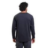 Remera de manga larga Maui and Sons color negro, con cuello redondo y puños elásticos. Presenta un estampado gráfico pequeño en el pecho y diseños detallados en la manga derecha.