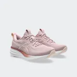 Championes de running Asics modelo Gel Pulse 17, color rosa con detalles en blanco y rosa metalizado. Presentan una capellada de malla técnica transpirable y una entresuela con tecnología FF BLAST y GEL para mayor amortiguación.
