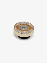 Adorno para Crocs con forma de ojo turco con strass de colores.