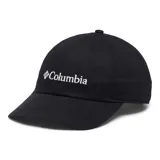 Gorra de béisbol Columbia modelo Provisions Ball Cap, de color negro con el logo de la marca bordado en blanco en el frente.