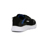 Championes deportivos Avia negros con detalles en azul y suela blanca, acordonados, ideales para running.