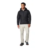 Campera Columbia modelo Delta Ridge II Down Omni-Heat de color negro, con capucha y cierre frontal completo. Cuenta con tecnología HeatSeal sin costuras y forro termorreflectante.