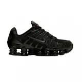 Championes Nike Shox TL de color negro, con tecnología de amortiguación mecánica Nike Shox de largo completo, capellada de malla transpirable y estructura de TPU.