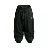 Pantalón Nike de tejido woven, corte oversize y diseño deportivo, color negro con cintura elástica y puños ajustados.