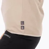 Buzo polar de mujer Merrell, confeccionado en microfleece de poliéster reciclado. Presenta diseño de media cremallera, cuello alto, mangas largas con puños elásticos y logo de la marca bordado en el pecho.