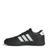 Championes Adidas Breaknet 3.0, color negro con las tres tiras blancas clásicas de la marca.