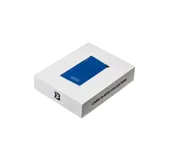 Billetera minimalista de aluminio color marrón con capacidad para varias tarjetas. Cuenta con mecanismo de deslizamiento para fácil acceso y protección RFID.