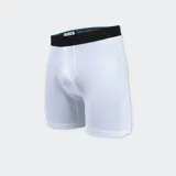 Boxer tipo brief de la marca Stance, con cintura elástica ancha en color negro y cuerpo en color blanco. Diseño de ajuste cómodo y soporte medio.