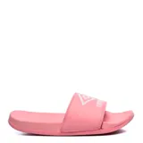 Sandalia tipo ojota Umbro modelo Pro Foam, color rosado, con banda ancha superior que presenta el logo de la marca estampado en blanco.