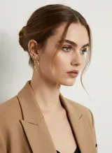 Pack de aros metálicos en color dorado con acabado brillante. Incluye un par de argollas grandes con diseño retorcido y argollas pequeñas de estilo minimalista, todas con cierre independiente.