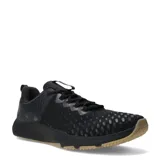 Championes de entrenamiento Under Armour Charged Engage 2, color negro con suela de goma color caramelo. Presentan un diseño técnico con malla transpirable y refuerzos laterales para mayor estabilidad.