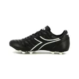 Championes de fútbol Diadora Goal Futbol MD T, color negro con detalles en blanco.