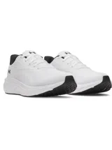Championes de running Under Armour Ascend, color blanco con detalles en negro, confeccionados en malla transpirable con entresuela Charged+ Cushioning.