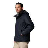 Campera 3 en 1 Columbia modelo Bugaboo III, color negro. Cuenta con una capa exterior impermeable y transpirable con tecnología Omni-Tech y una campera interior de forro polar con tecnología Omni-Heat termorreflectante. Incluye capucha desmontable, puños ajustables y bolsillos con cierre.