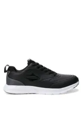 Championes deportivos Topper Boro, color negro con suela blanca y detalles en gris.