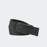 Cinturon Rip Curl Rando Webbing de lona color negro con hebilla metalica grabada con el logo de la marca.
