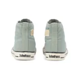Zapatillas clásicas de caña alta John Foos modelo 184 Origins, color verde musgo, confeccionadas en lona con proceso de teñido lavado.