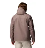 Campera impermeable y transpirable Columbia Hikebound II Jacket, color gris topo, con capucha ajustable, cierre frontal y bolsillos con cierre en el pecho y los laterales. Incorpora tecnología Omni-Tech™ con costuras totalmente selladas.