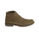 Bota de media caña CAT Footwear modelo Brock para hombre, color marrón, confeccionada en cuero tipo nobuck, con forro interno de tela respirable y plantilla antimicrobiana de microfibra. Suela de goma duradera y de gran tracción.