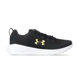 Championes Under Armour Sportstyle Essential de hombre, color negro, ideales para running y entrenamiento. Confeccionados en malla transpirable y material sintético, con plantilla de EVA y entresuela acolchada.