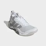 Championes de entrenamiento Adidas Rapidmove ADV 2 color blanco con detalles en gris, con tecnología LightstrikePro y exterior transpirable.