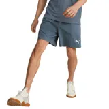 Short de entrenamiento Puma para hombre, color azul grisáceo, con cintura elástica ajustable, tecnología dryCELL y logo estampado en la pierna.