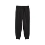 Pantalón de jogging Puma con efecto lavado, color negro, de corte recto y ajuste holgado. Presenta el logo de la marca bordado en blanco en la parte superior.