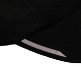 Gorra Adidas de running unisex, color negro, con logo de la marca en el frente y tecnología Aeroready.