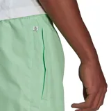 Short deportivo Adidas Adicolor Essentials Trace color verde menta, con cintura elástica ajustable y logo bordado en blanco.