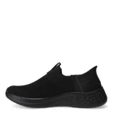 Championes slip-on negros de tejido elástico con logo Umbro en el empeine y suela texturizada.