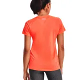 Remera deportiva Under Armour Tech Twist V-Neck color celeste jaspeado, de corte holgado, manga corta y cuello en V.