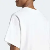 Remera blanca de algodón con logo Adidas Trifolio bordado en el pecho.