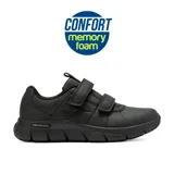 Championes Joma Daily Men 2421 color negro, con ajuste de velcro.