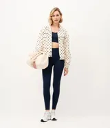 Pantalón legging deportivo Get Over, con tiro alto y confeccionado en poliamida sin costuras con textura jacquard, de corte ajustado y largo hasta el tobillo.