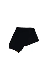 Bufanda tejida de lana color negro.